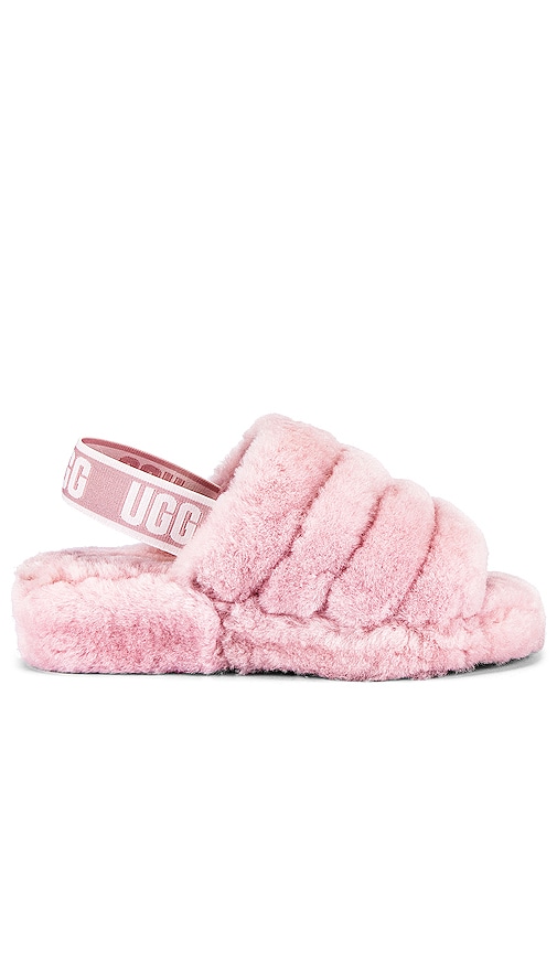 pink ugg fur slides