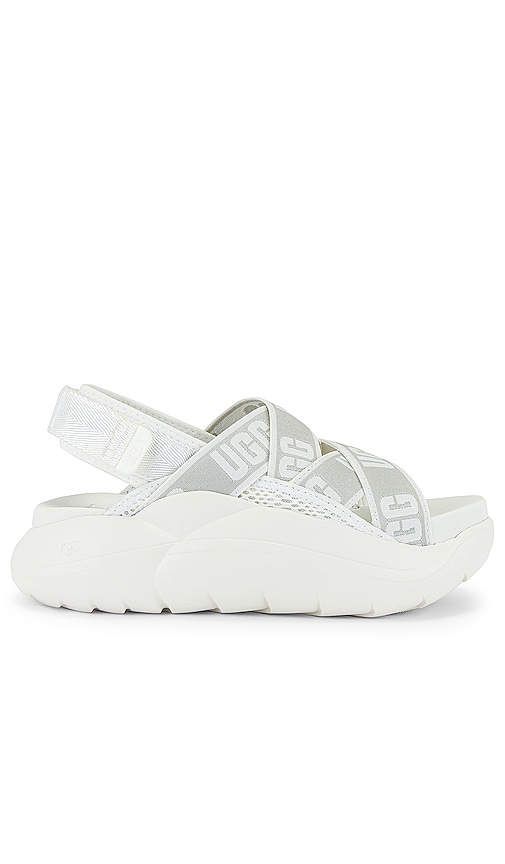 UGG LA Cloud Sandal in White REVOLVE