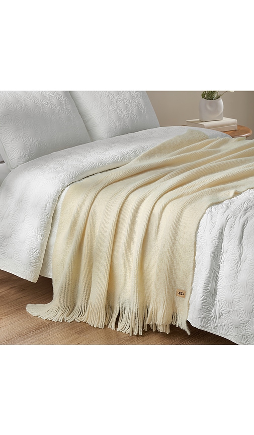  Ugg Home Margot Throw Blanket In Yellow. 