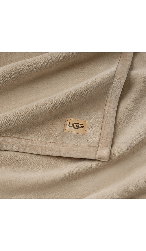  Ugg Home Coco Throw Blanket In Tan. 