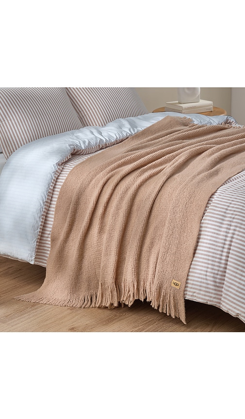  Ugg Home Margot Throw Blanket In Tan. 