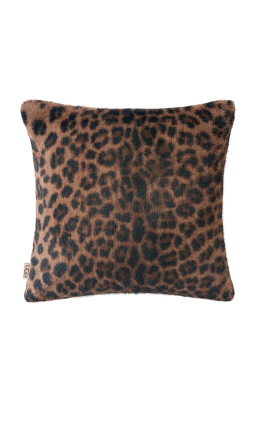 Ugg Home Everett Pillow In Black Leopard