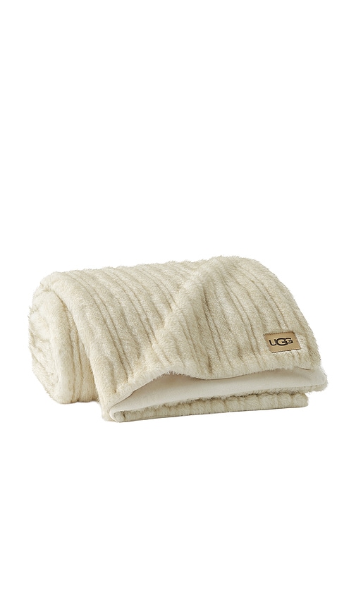 Ugg Home Jennis Throw In Mustard Seed & Snow