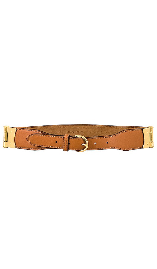 Ulla Johnson Lillian Brass Hinge Belt In Amber Brown | ModeSens display picture 2