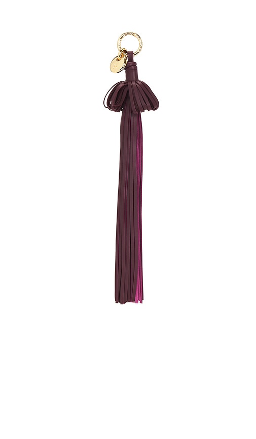 Ulla Johnson Pom Tassel Leather Charm In Red