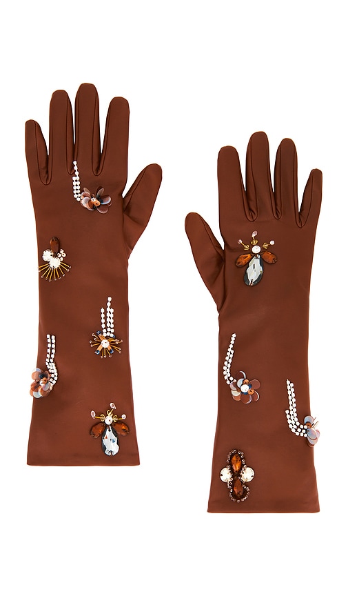 Ulla Johnson Laetitia Embellished Leather Gloves