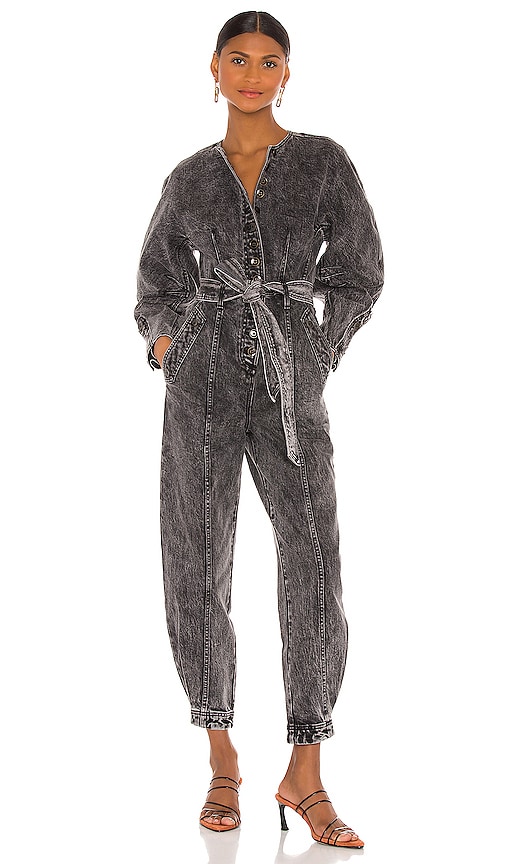 Ulla Johnson Atlas Jumpsuit in Onyx Acid