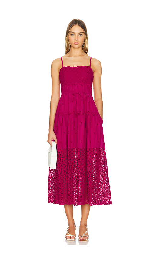 Shop Ulla Johnson Isadore Dress In Fuchsia