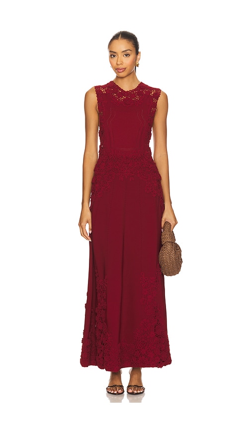 Genoveva Sleeveless Knit Maxi Dress in Burgundy. - size L (also in XS) - Ulla Johnson - Modalova
