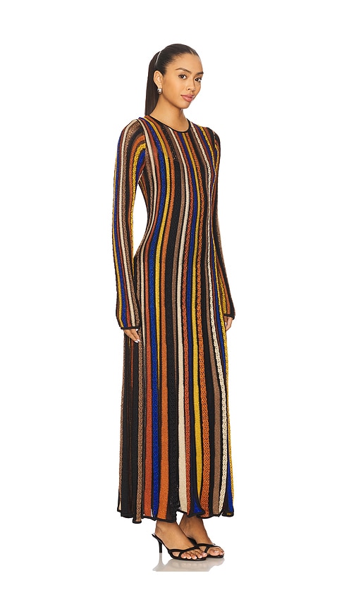 Ulla Johnson Albie Knit Long Sleeve Dress In Animal Print