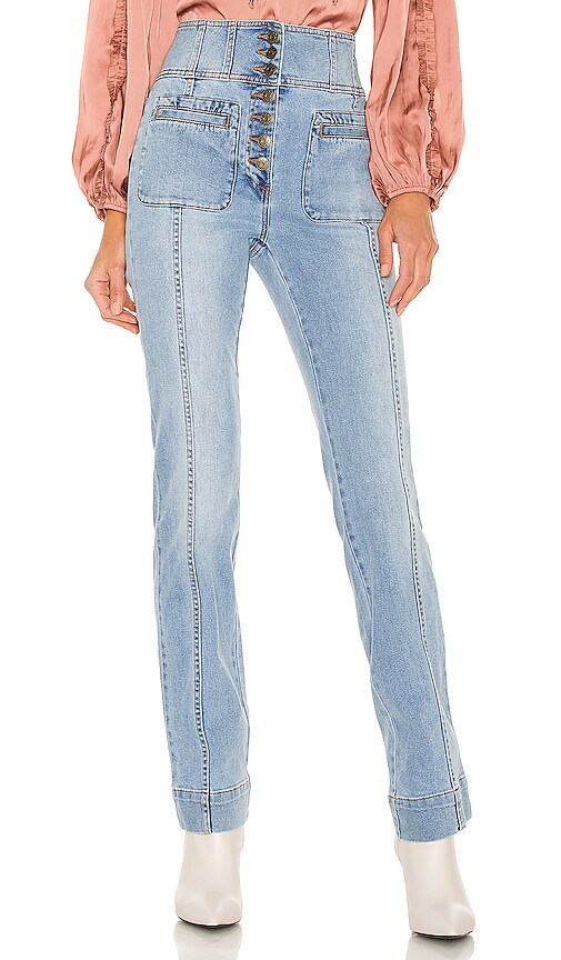 Ulla Johnson Mars Jean in Mid Wash