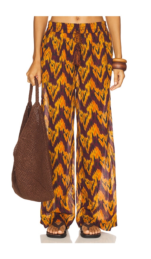 Azra Wide Leg Pant Coverup in Orange. - size XL (also in L, M, S, XS)