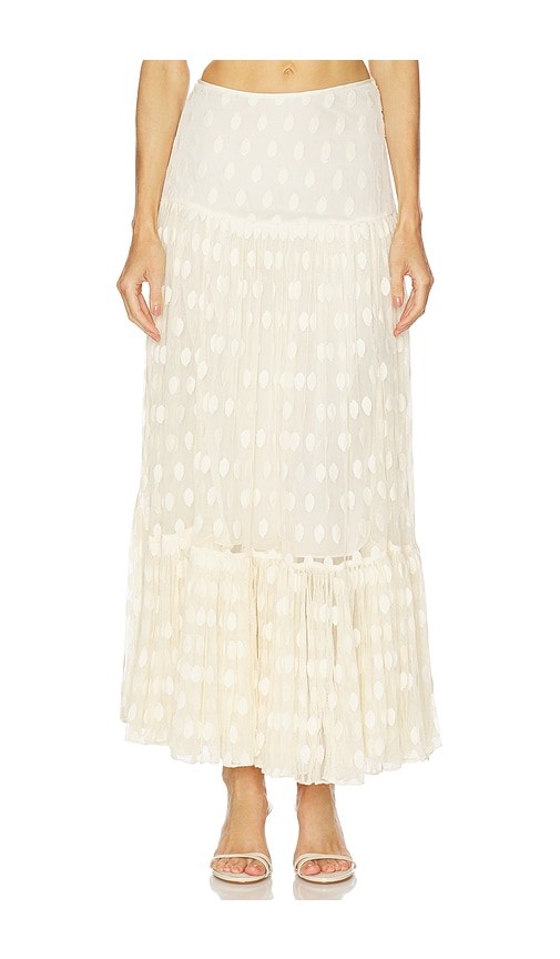 Ulla Johnson Vera Lace High Waist Maxi Skirt In White
