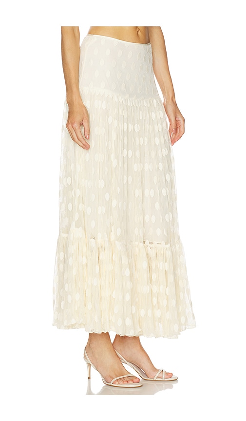 Ulla Johnson Vera Lace High Waist Maxi Skirt In White