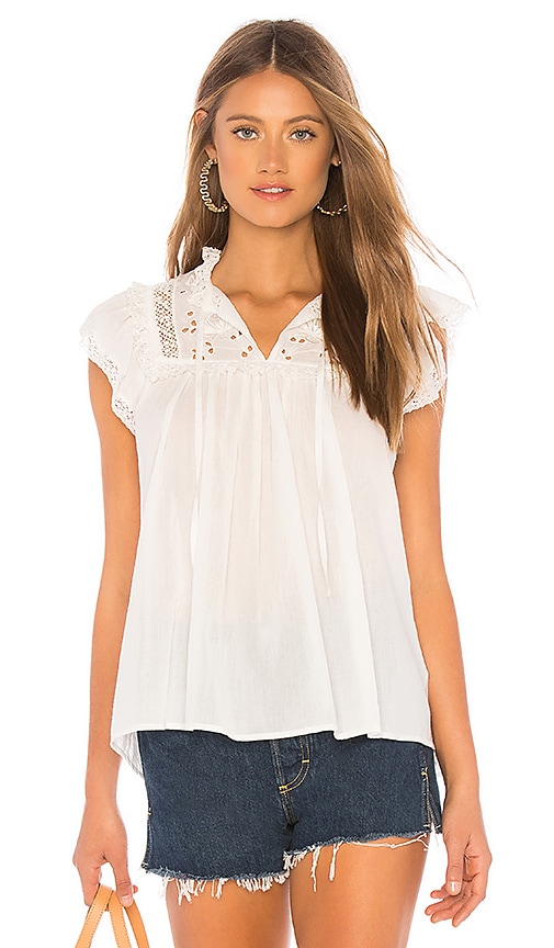 Ulla Johnson Harleen Top in Blanc | REVOLVE