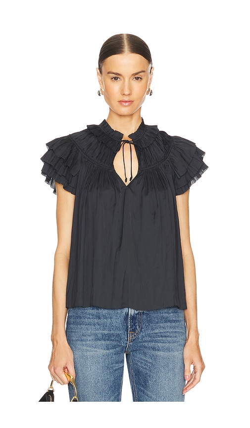 Shop Ulla Johnson Liv Top In Black