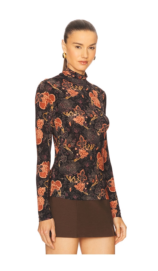 Ulla Johnson Aurelia Turtleneck Top In Multi