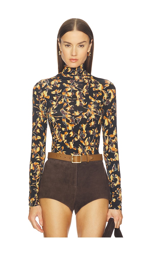 Ulla Johnson Aurelia Jersey Long Sleeve Turtleneck Top