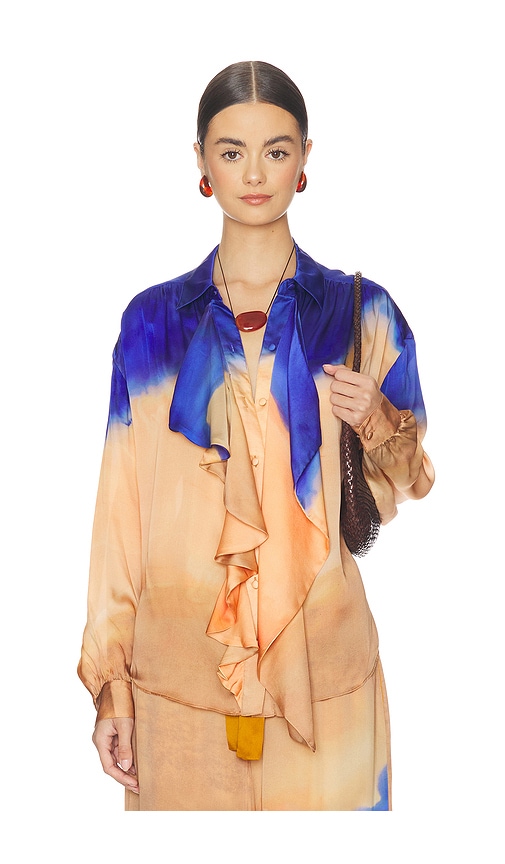 Ulla Johnson Gesture Long Sleeve Silk Blouse