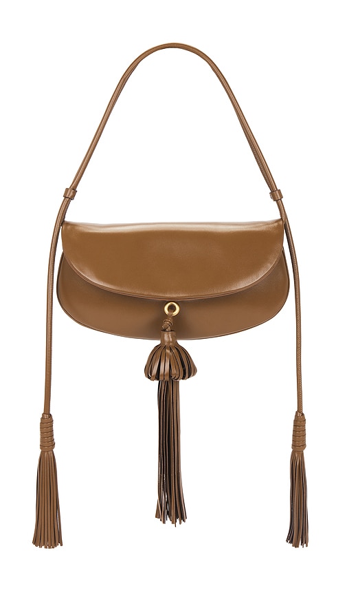 Ulla Johnson Paloma Tassel Flap Bag In Brown