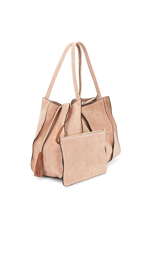  Ulla Johnson Tote-bag Adria Pleated Wave In Tan. 