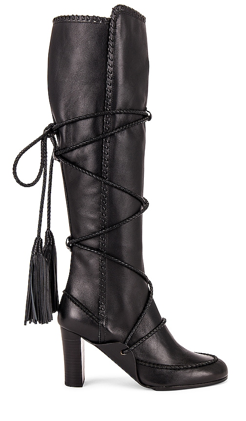 Ulla Johnson Atlas Mocassin Boot in Raven