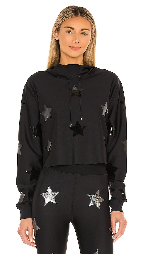 Shop Ultracor Star Sweatshirt In Nero Patent