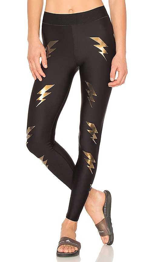 ultracor Ultra Silk Bolt Legging in Nero & Gold