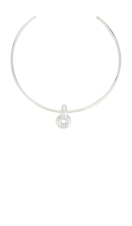  Uncommon Matters Infinity Choker In Metallic Silver. 