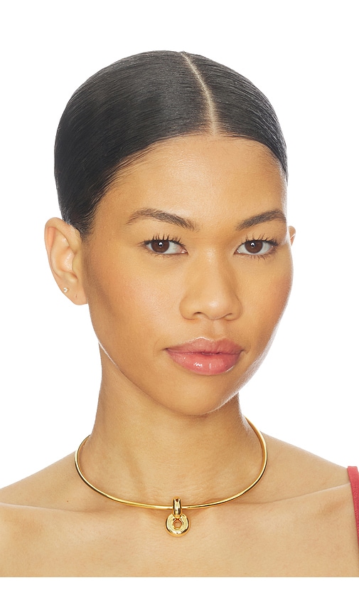  Uncommon Matters Infinity Choker In Metallic Gold. 