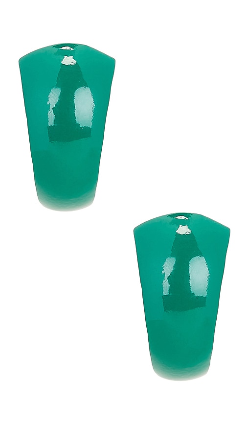  Uncommon Matters Creolen In Dark Green. 