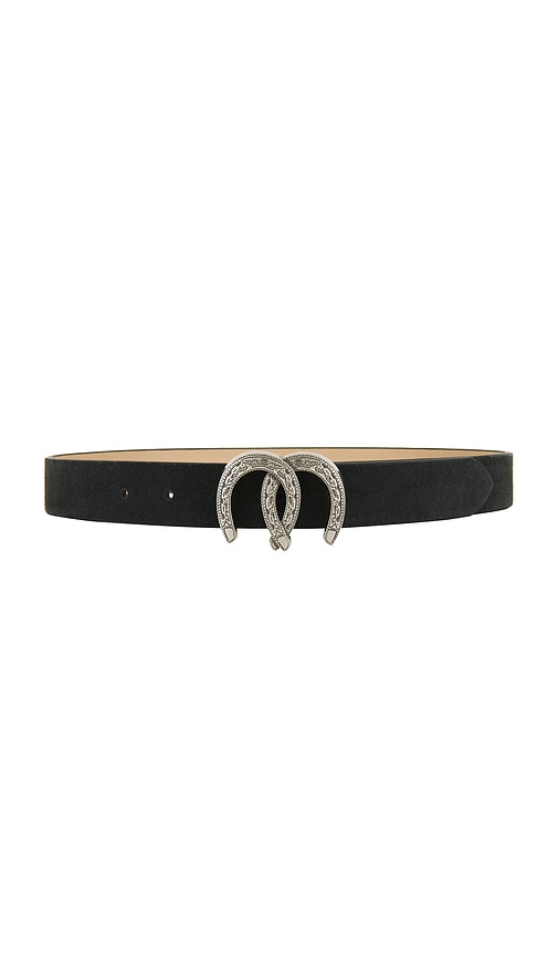 Understated Leather Horseshoe Belt