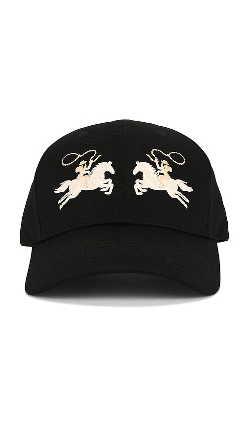  Understated Leather X Revolve Logo Embroidered Baseball Hat In Black. 