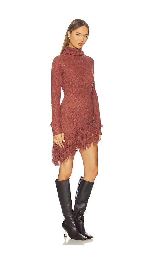 Understated Leather Whole Lotta Trouble Dress In Brown