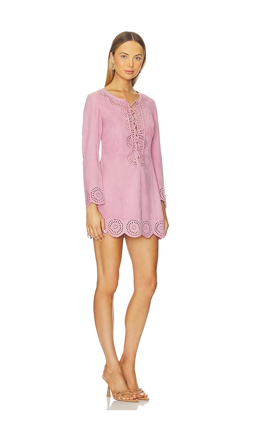 Understated Leather Cobain Dress In Pink