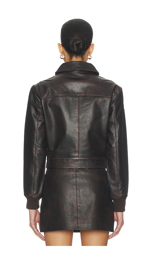  Understated Leather Jacke Studded In Chocolate. Größe S. Also In Xs, M. 