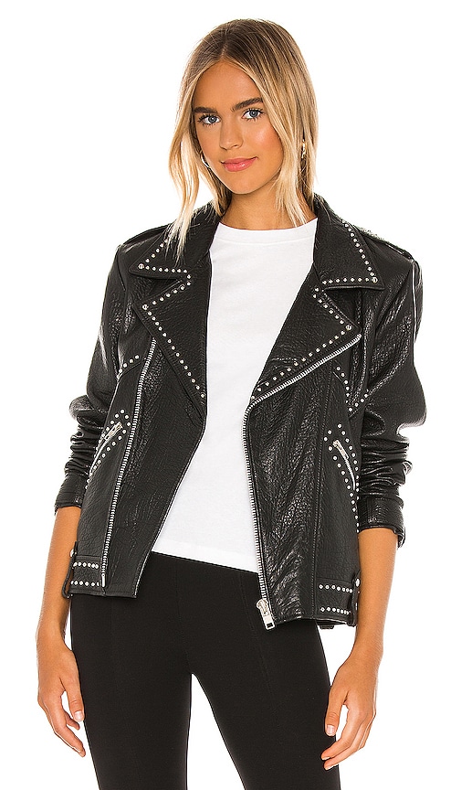 Understated Leather Jackson Moto Jacket in Black REVOLVE