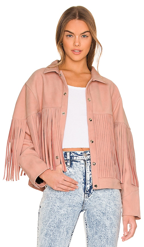 Understated Leather Howlin Moon Jacket in Rose | REVOLVE