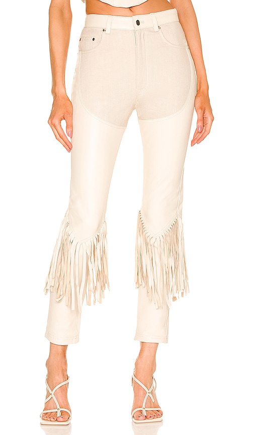 Understated Leather x REVOLVE Cowboy Chaps Pants in Cream | REVOLVE