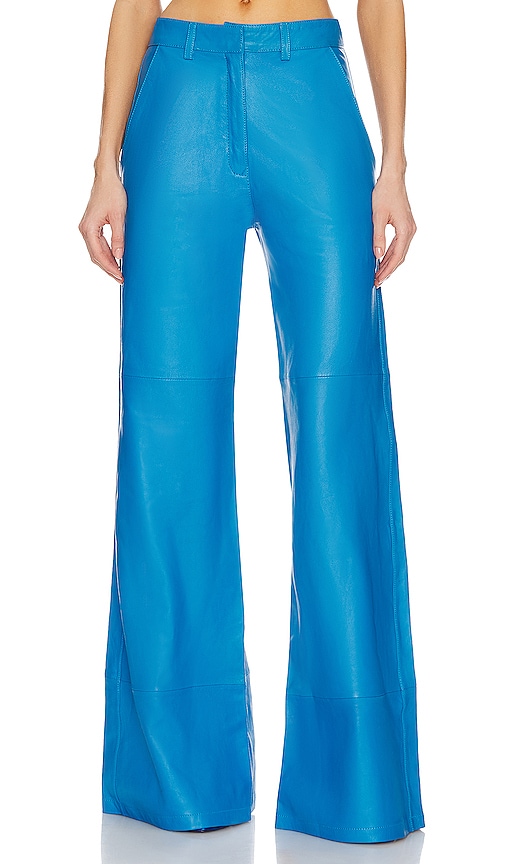 Understated Leather Dream Pants in Blue Aster | REVOLVE