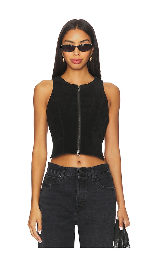 Understated Leather X Revolve Crazy Life Top In Black