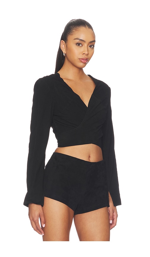 Understated Leather x REVOLVE Long Sleeve Wrap Top | Thumbnail 2