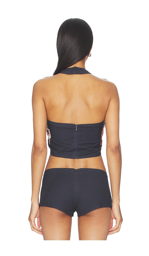  Understated Leather X Revolve Beaded Horse Top En Color Azul Marino Talla M  (también En S, Xl, Xs). 