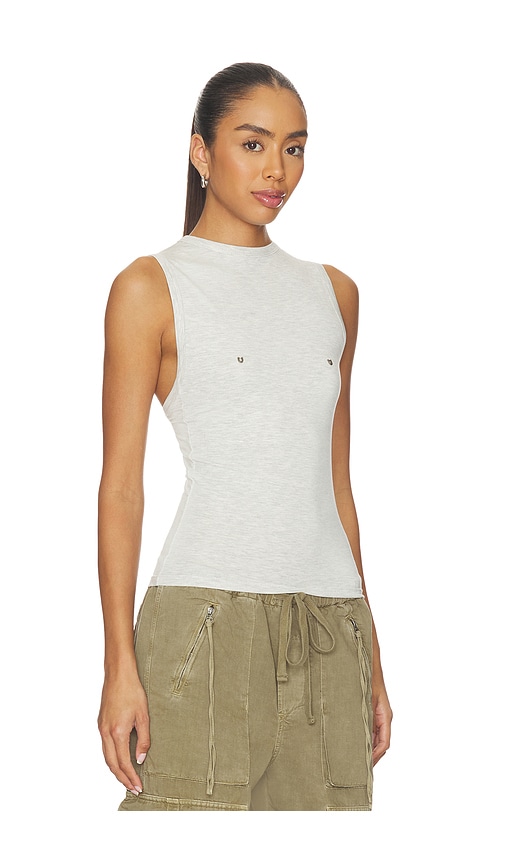  Understated Leather X Revolve Midnight Motors Studded Tank Top In Light Grey. Taglia Xs. Also In S, M, L, Xl. 