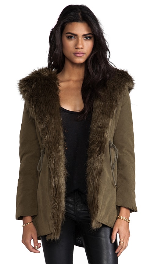 Cara Parka with Faux Fur