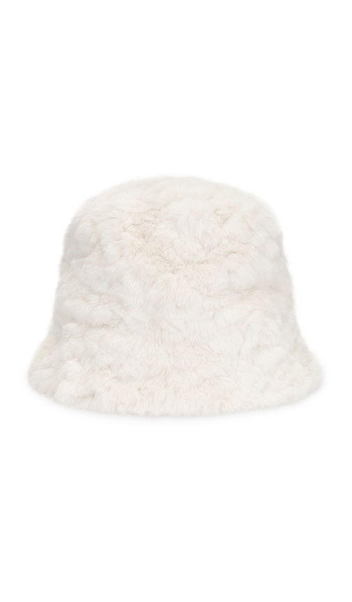 Shop Unreal Fur Yeoman Bucket Hat In Ivory