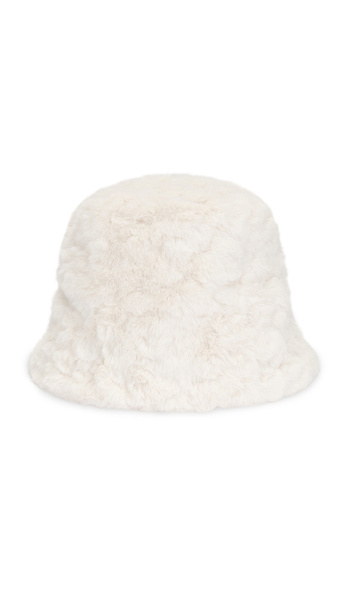 Shop Unreal Fur Yeoman Bucket Hat In Ivory