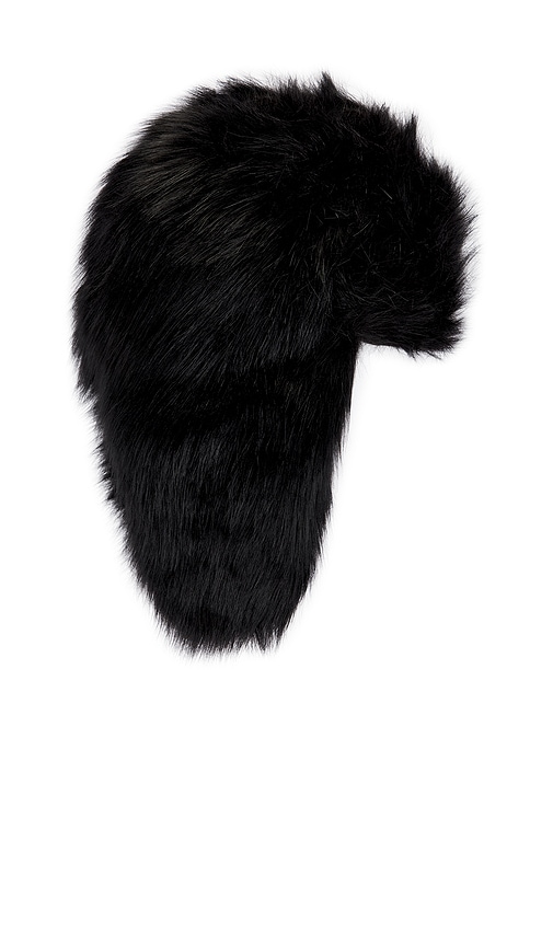  Unreal Fur Hut In Black. 