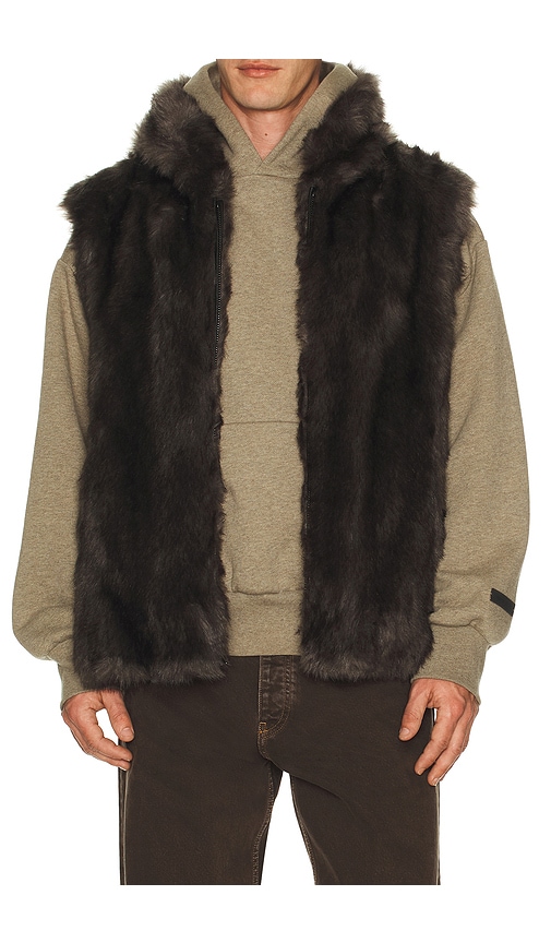 Unreal Fur Blue Ridge Vest In Brown