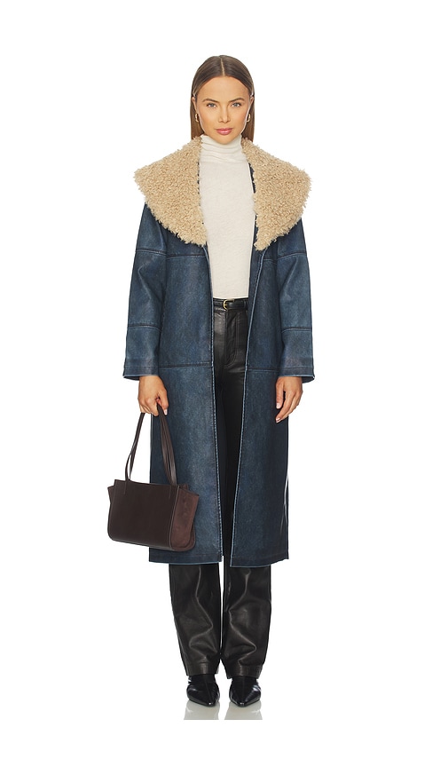 Unreal Fur Imagination Coat In Blue